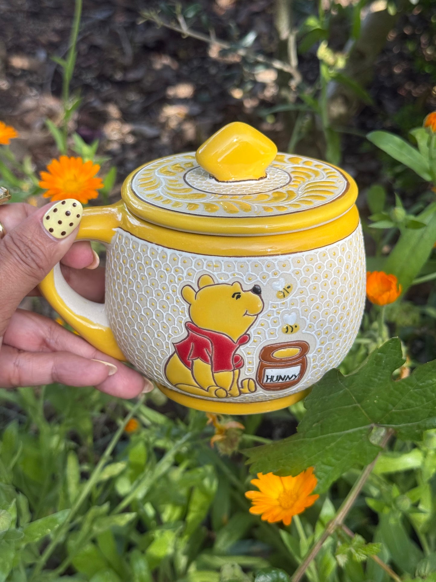 pooh tacita con tapa