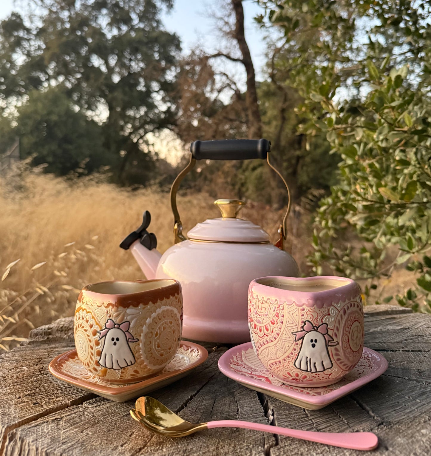 PRE-ORDER brown ghost tacita & plate set