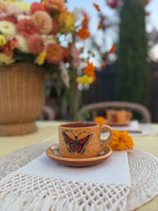 Monarca tacita & plato set (light orange)