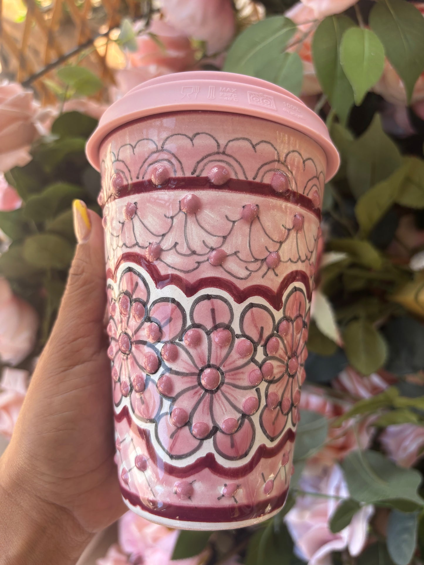 Pink Virgencita mug #2
