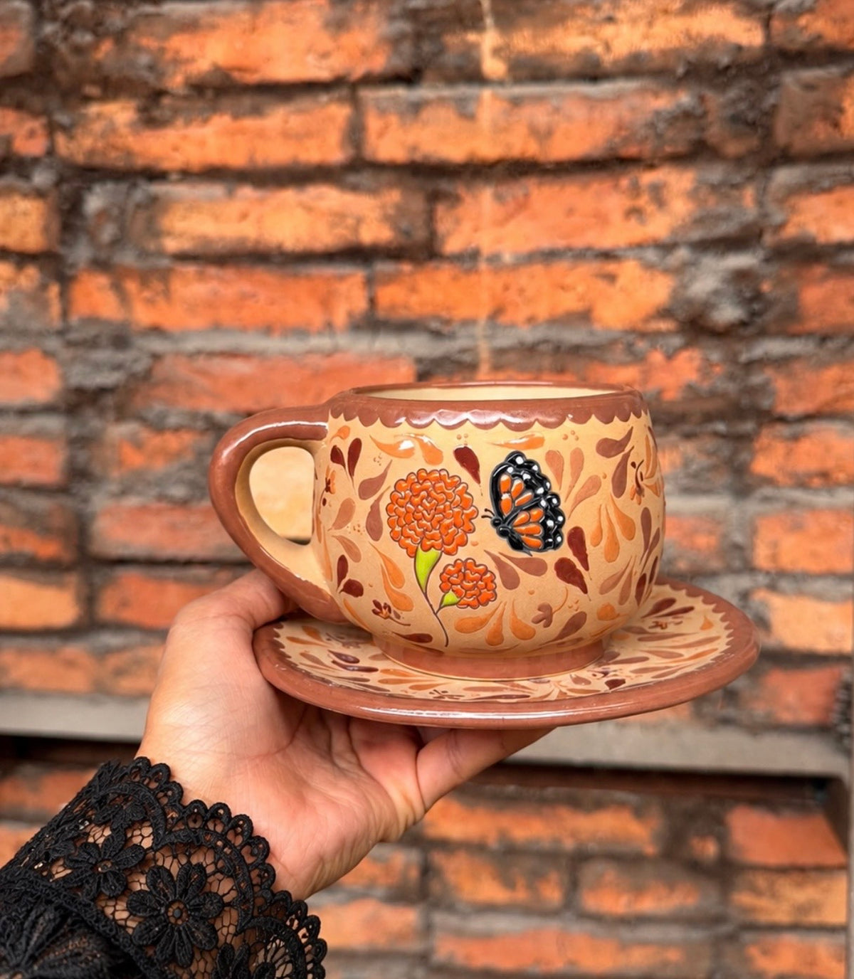 PRE-ORDER cempasuchil chocolatera (brown)