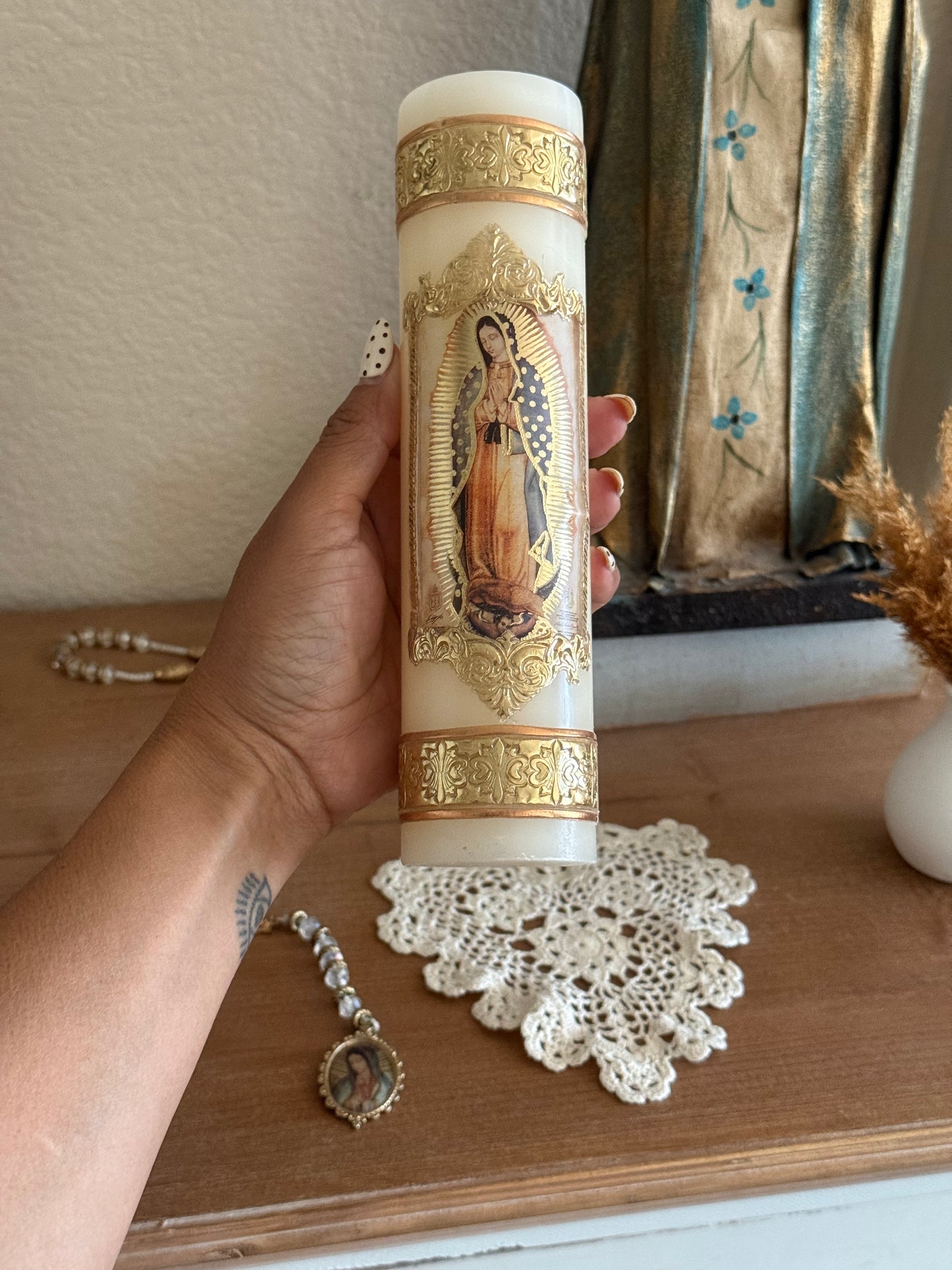 virgencita candle