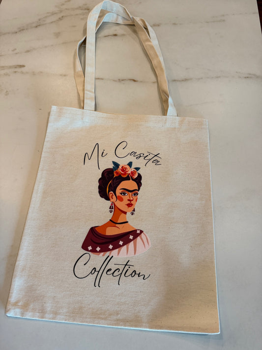Mi Casita y Coco tote bag