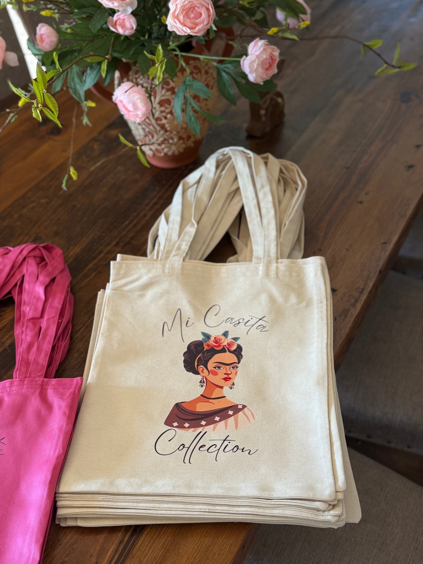 Mi Casita tote (white)