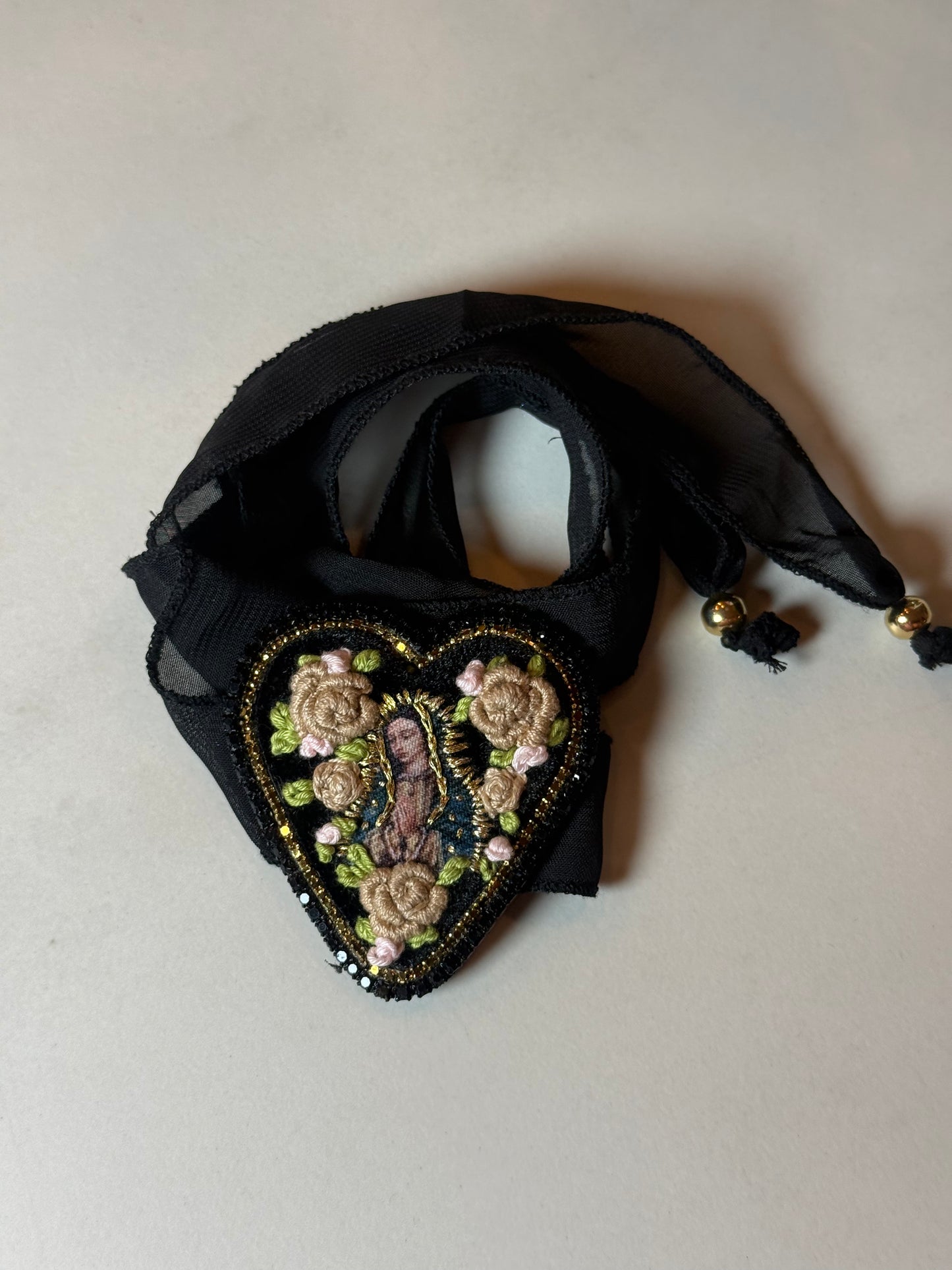 virgencita bracelet (black)