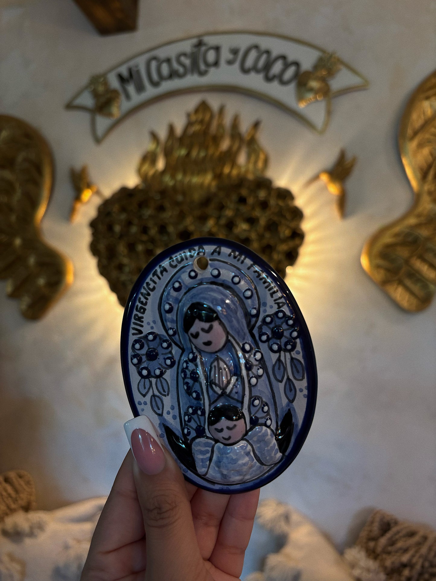 placa de virgencita