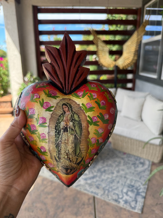 corazon pintado a mano