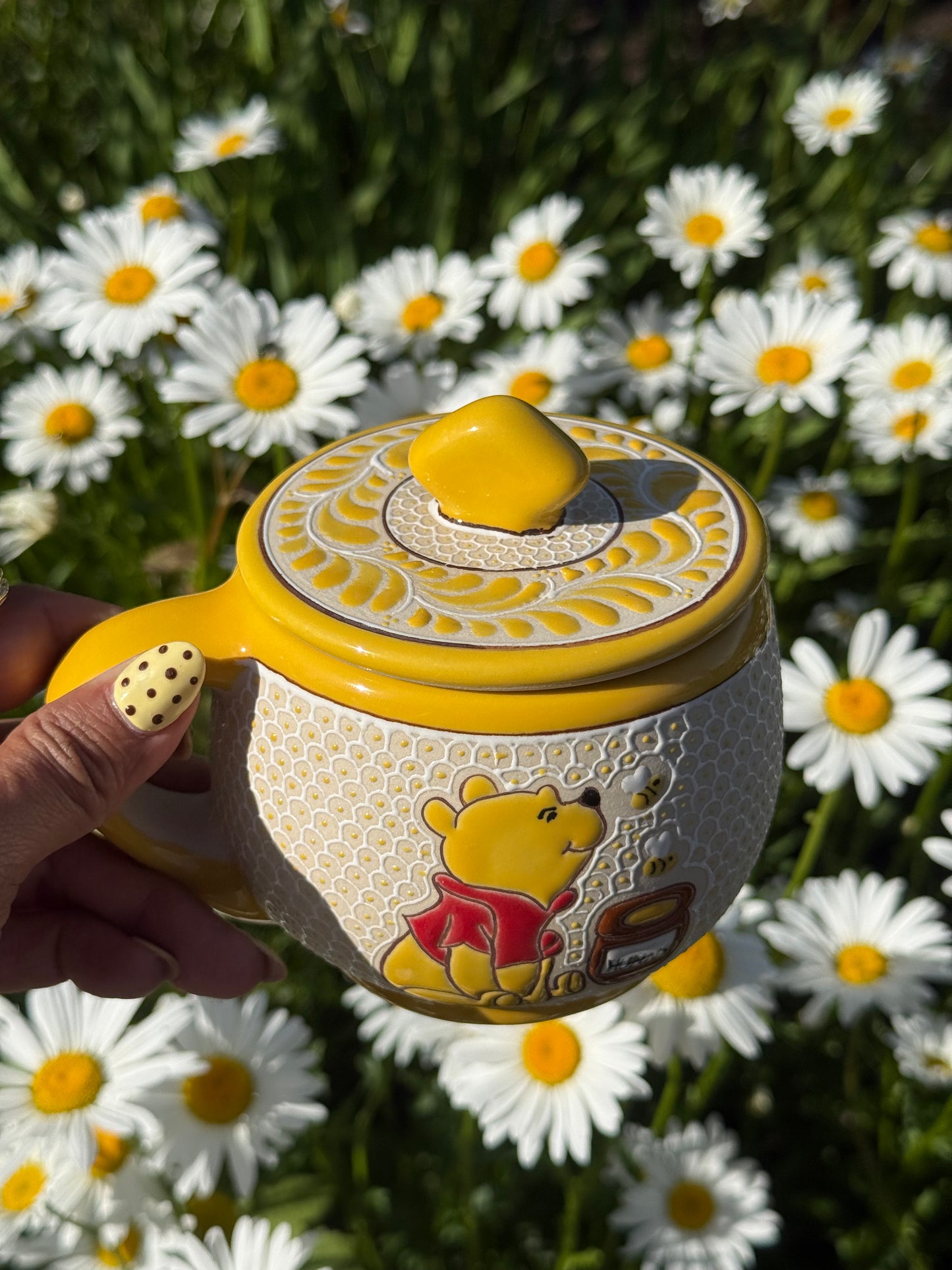 pooh tacita con tapa