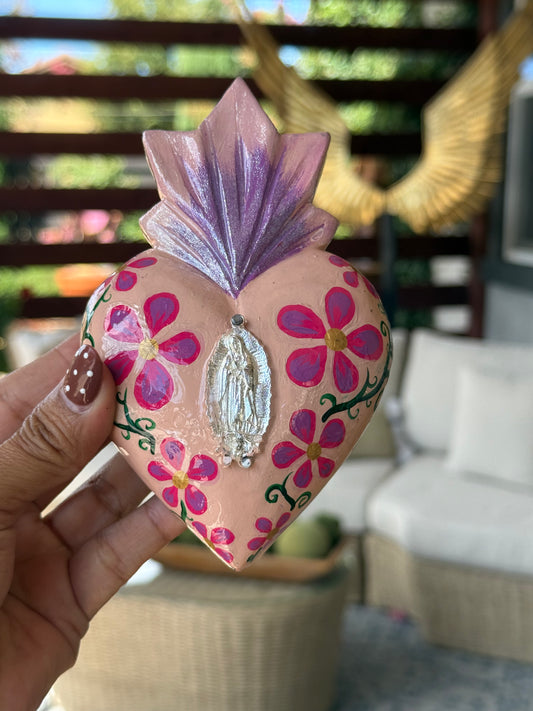 corazon pintado a mano