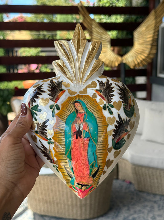 corazón pintado a mano