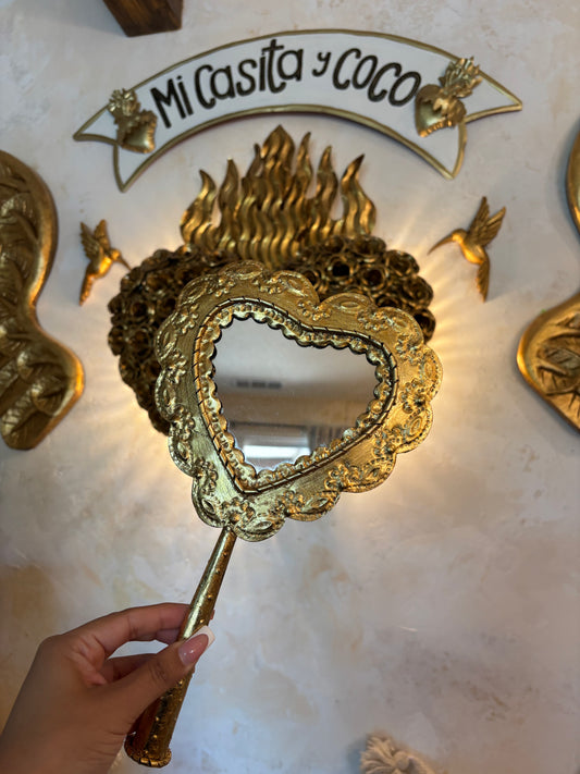 espejo de corazón