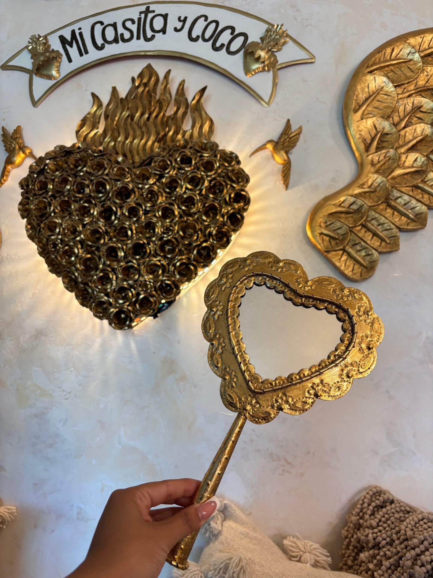 espejo de corazón