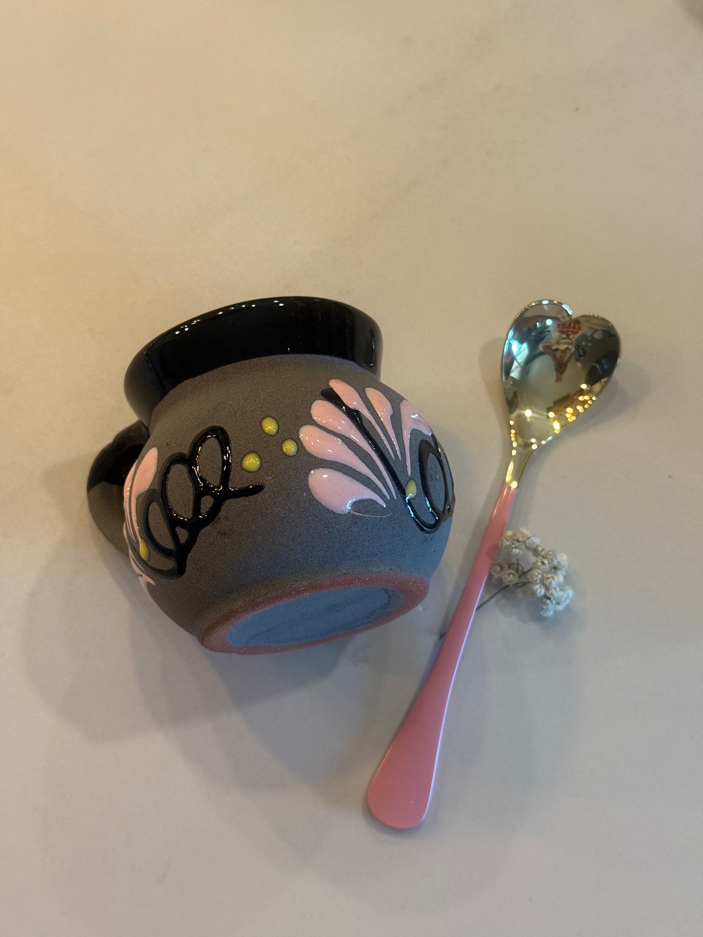 taza y cucharita set