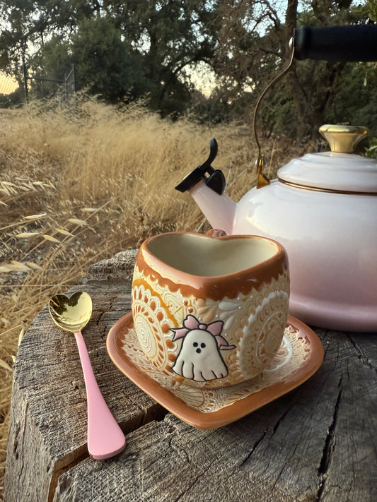 PRE-ORDER brown ghost tacita & plate set