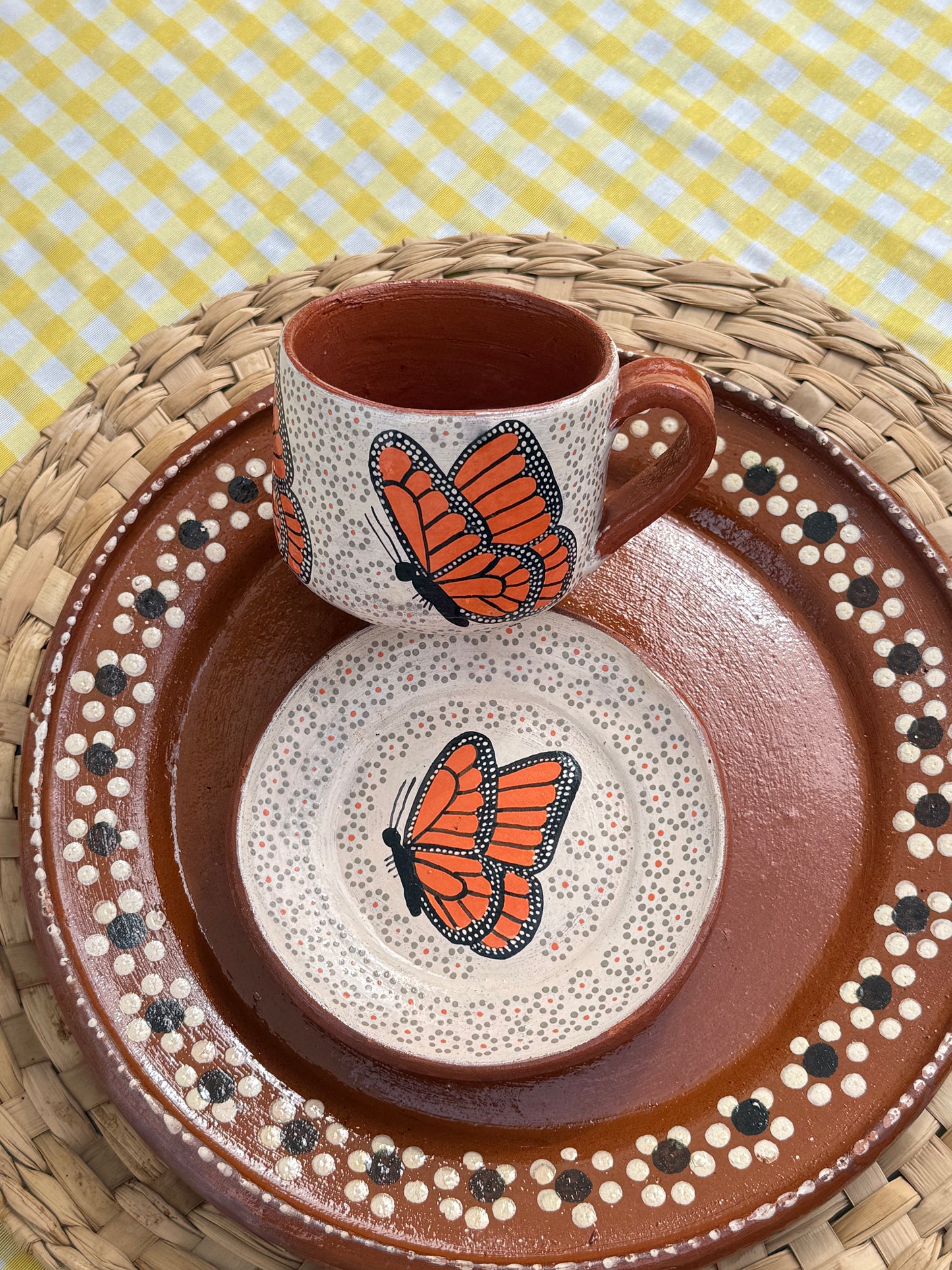 mariposa tacita set (crema)
