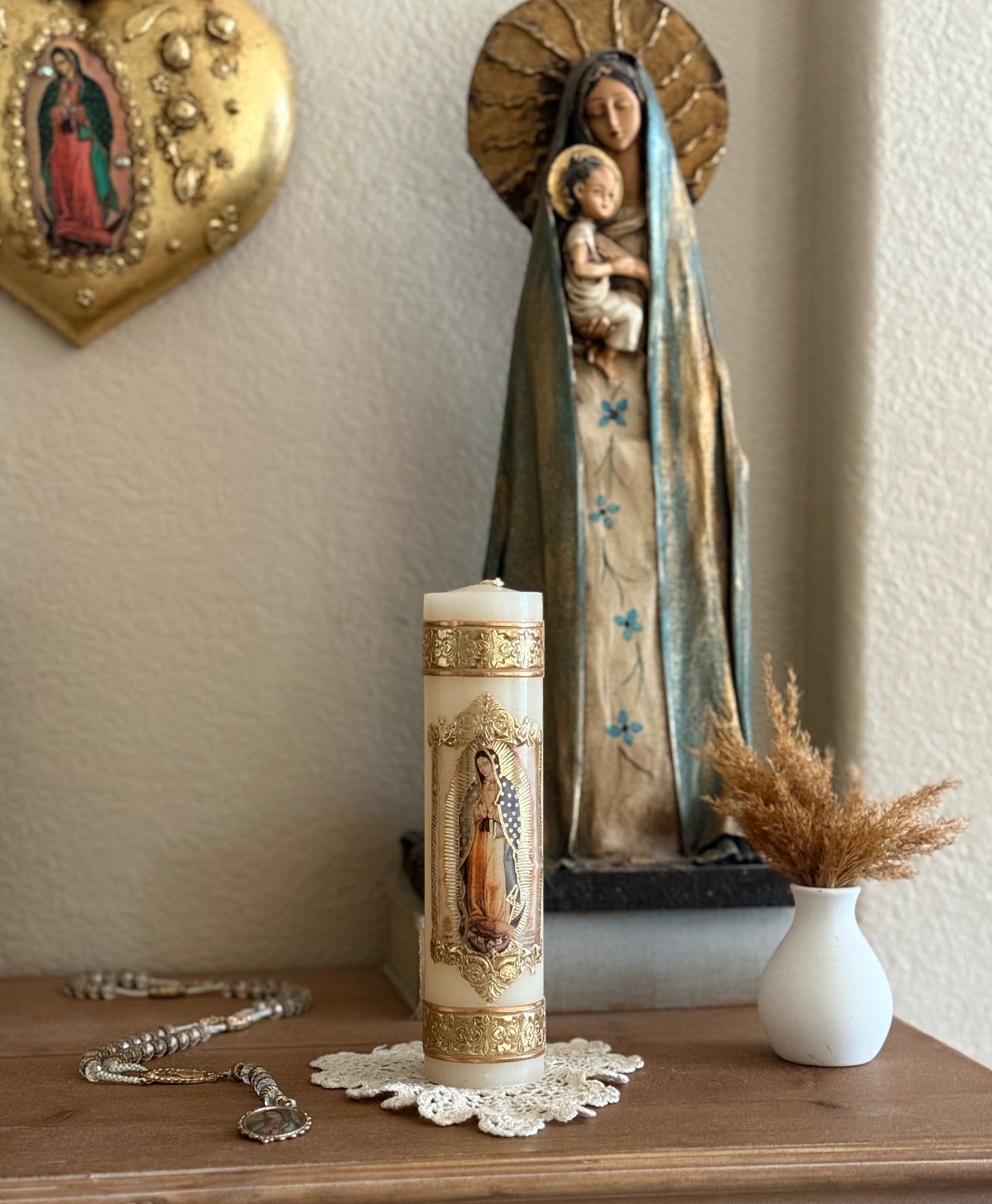 virgencita candle