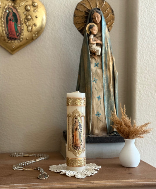 virgencita candle