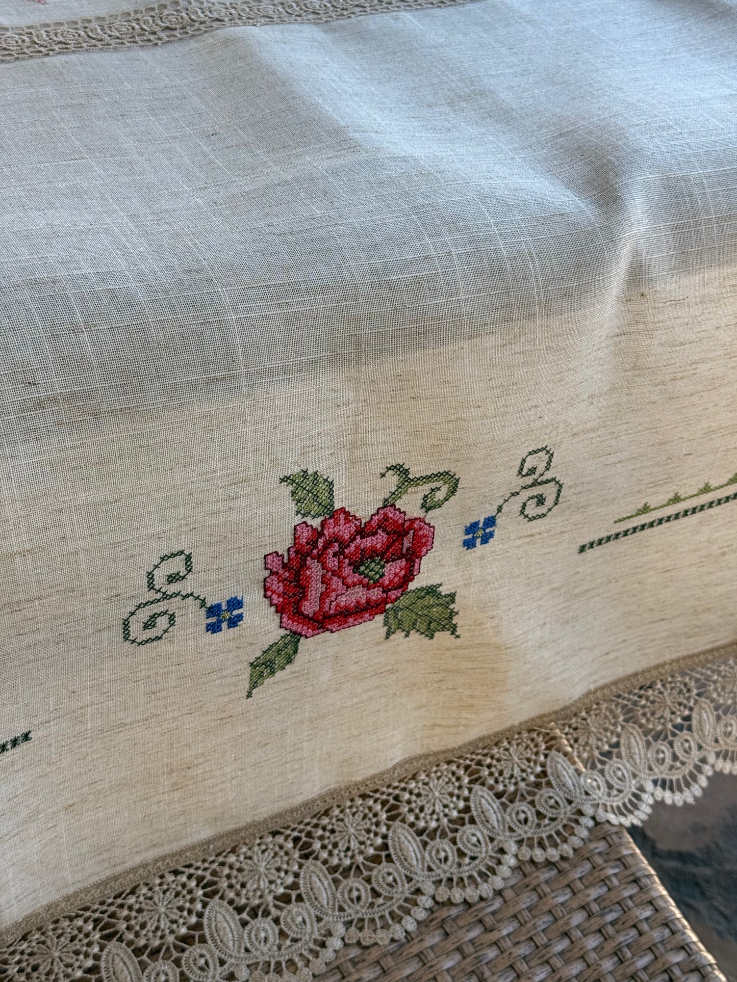 beige con rosas