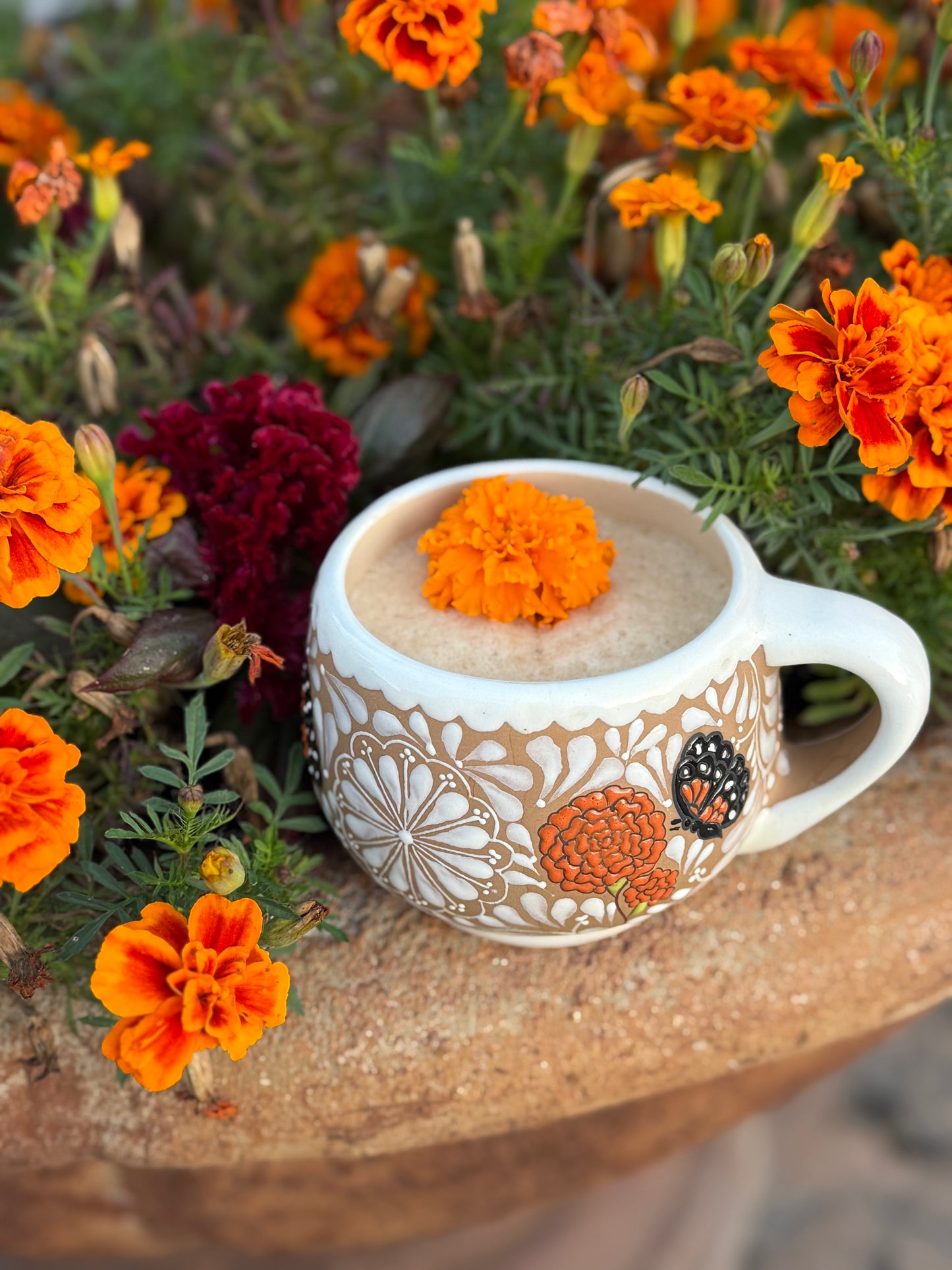 Cempasuchil tacita & plate set