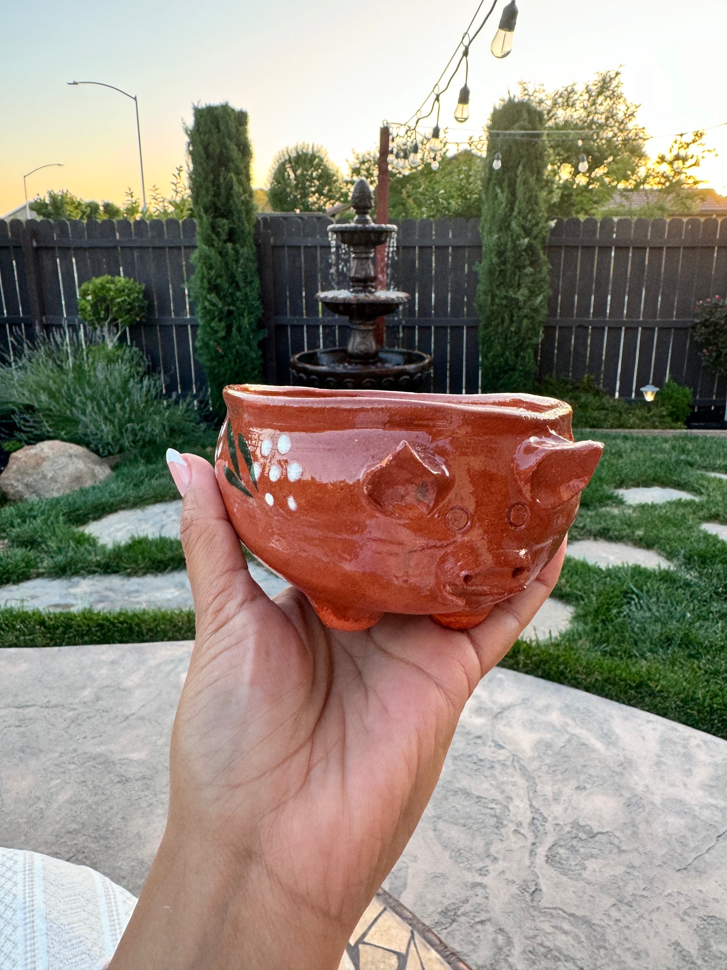 Puerquito Salsero chico con cucharita