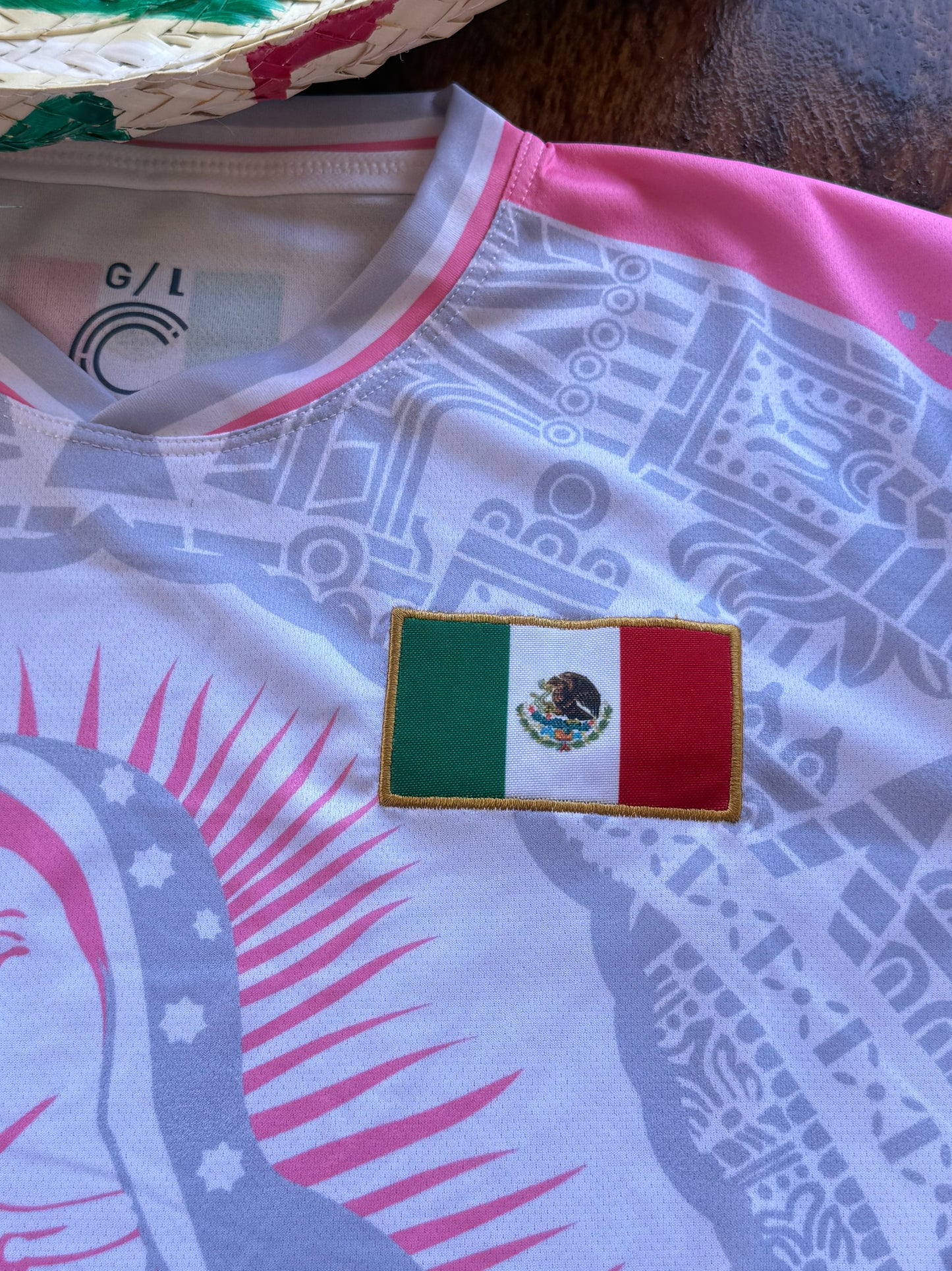Jersey's Virgen (rosa con gris)