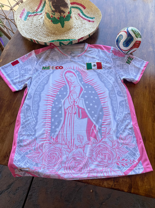 Jersey's Virgen (rosa con gris)