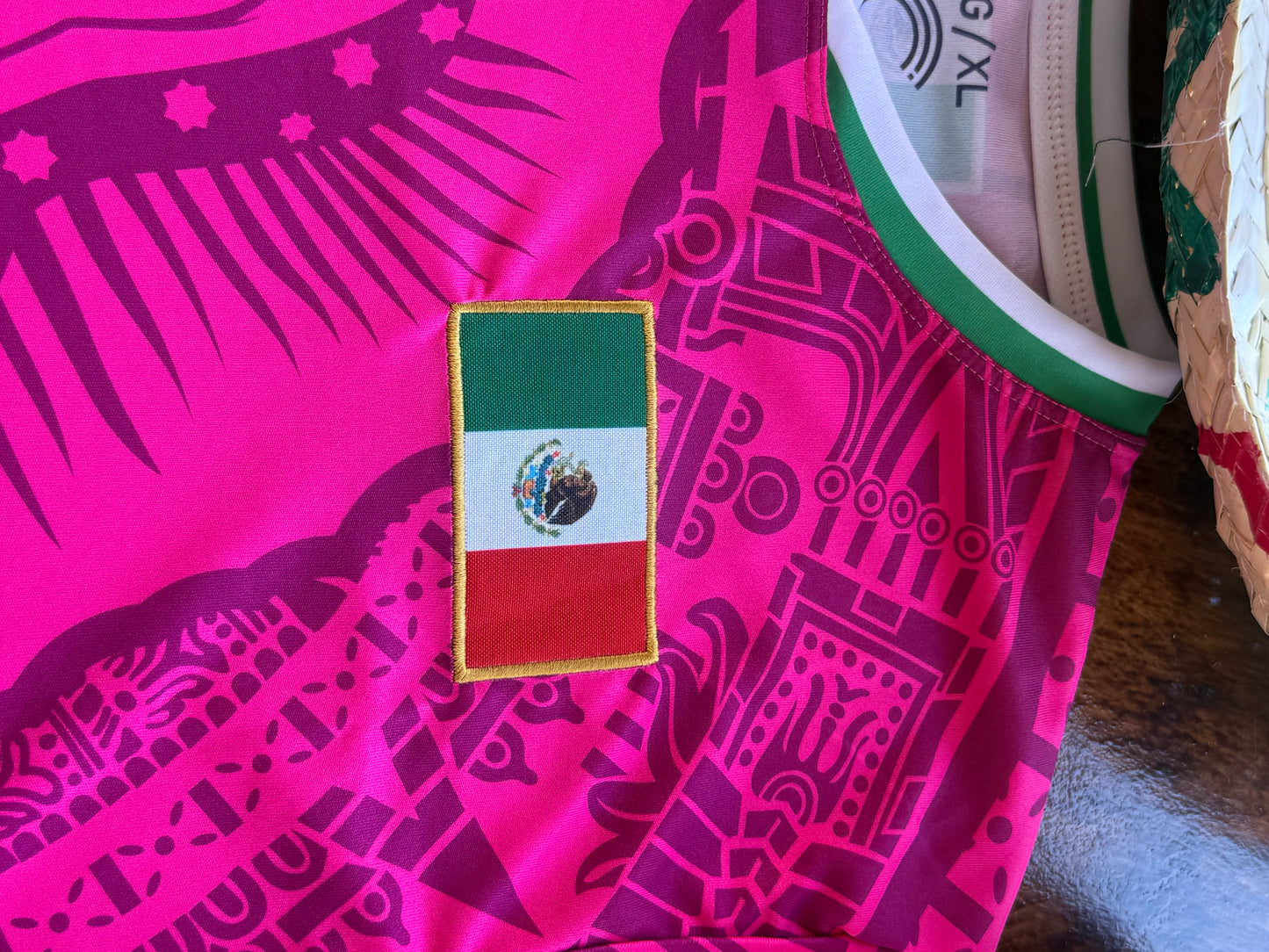 Jersey's Virgen (rosa mexicano)