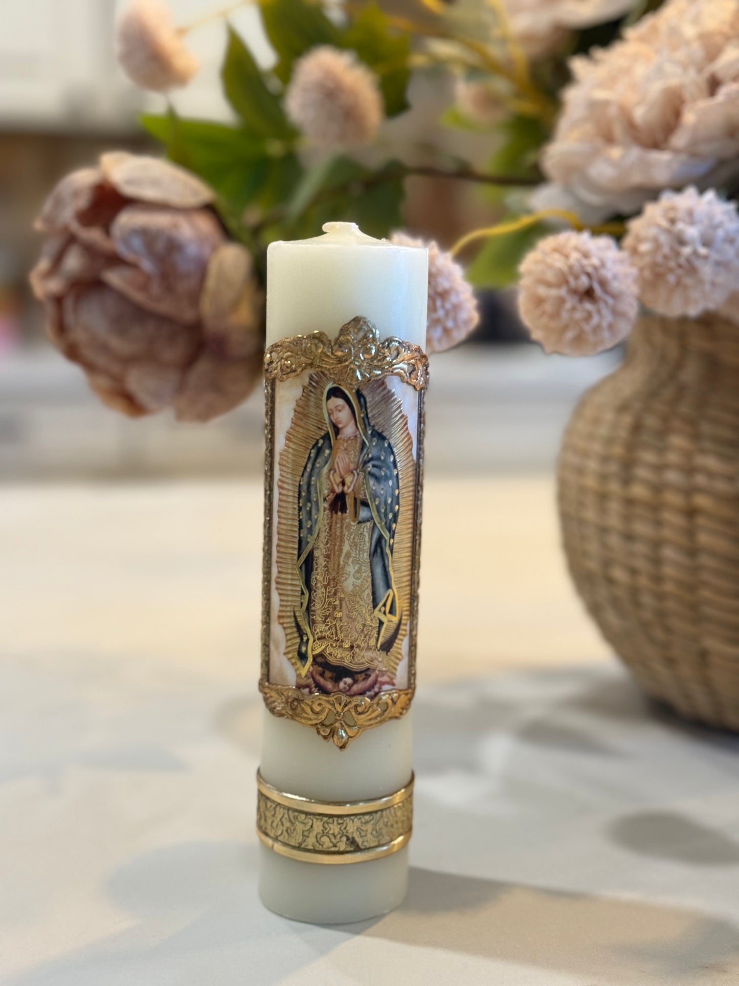 Virgencita candle