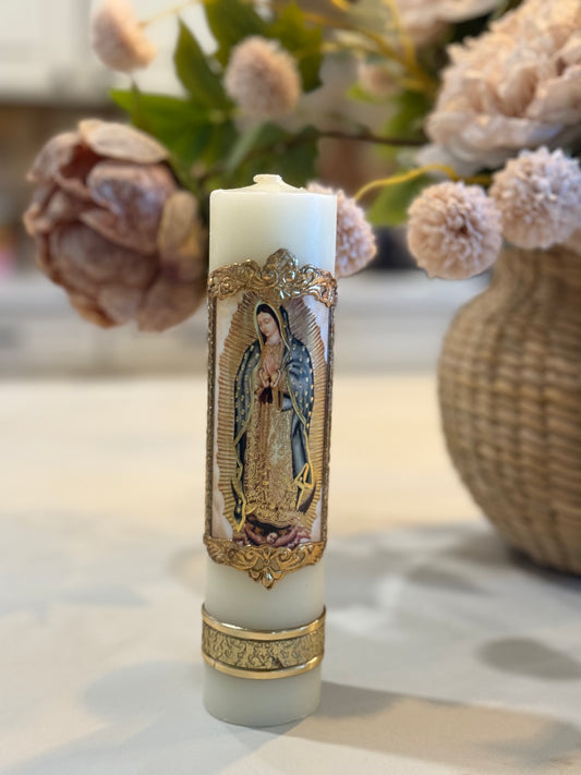 Virgencita candle