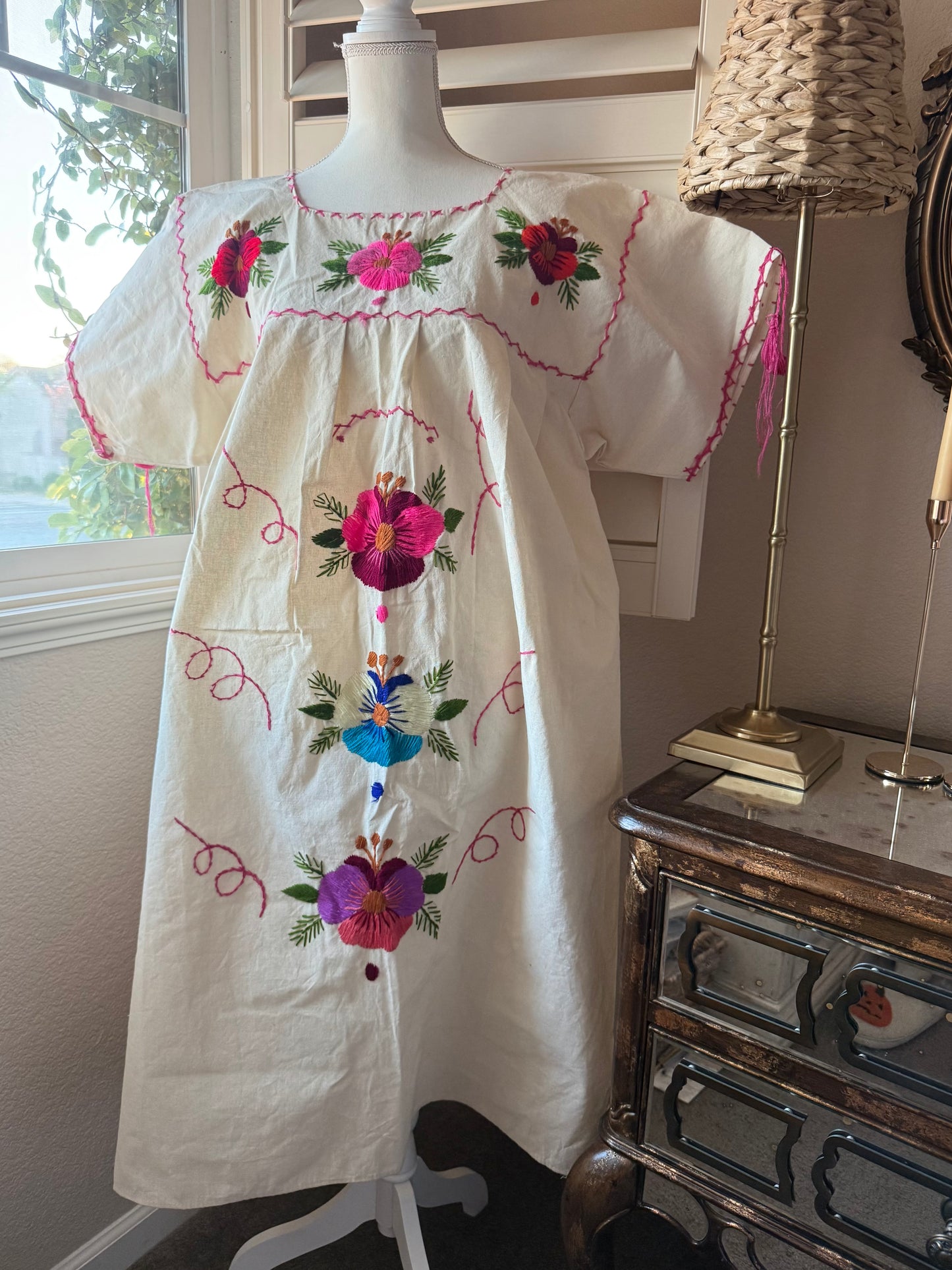 vestido con flores