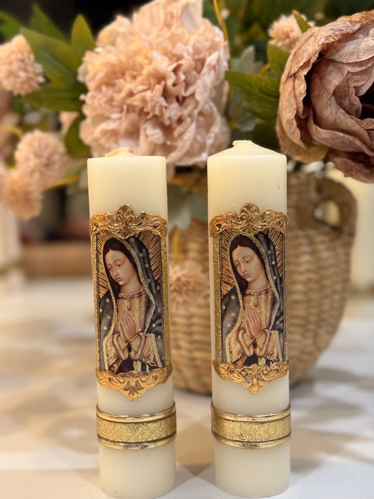 Virgencita candle