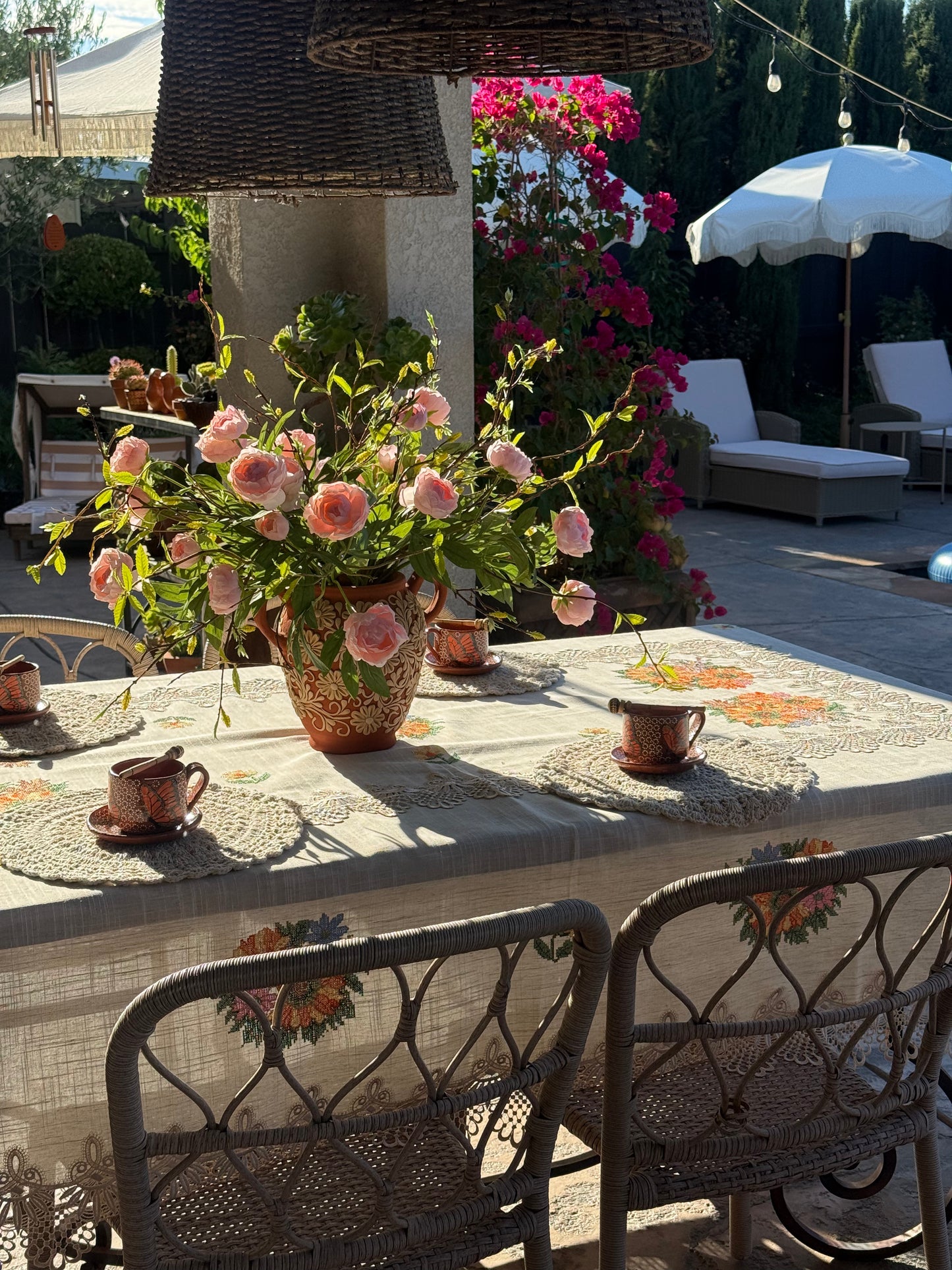 mantel de girasoles